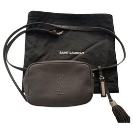 Sac ceinture Lou Yves Saint Laurent gris cuir