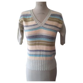Top Eric Bompard in Cashmere Giallo Verde Chiaro M