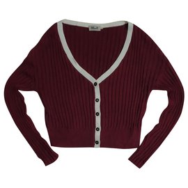 Cardigan Baum und Pferdgarten Bordeaux Cotone Acrilico M