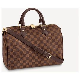 Louis Vuitton Speedy Bandouliere 30 Damier Ebene Marron Cuir