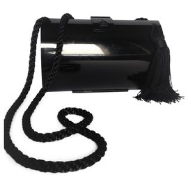 Lanvin Arpège Black Plastic Evening Bag