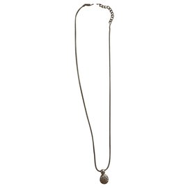 Collana Dior argentata in acciaio