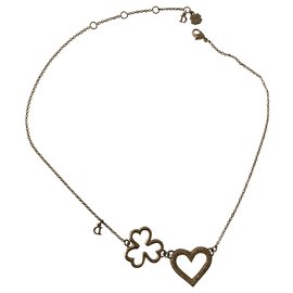 Collana Dior in metallo dorato