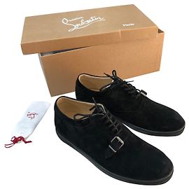 Sneakers Christian Louboutin Nere in Agnello