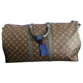 Borsa da viaggio Louis Vuitton Keepall 48H Marrone