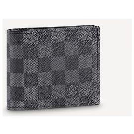 Louis Vuitton Marco Wallet Damier Graphite Grey Leather