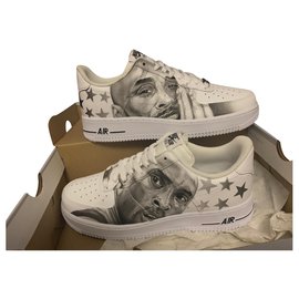 Nike Air Force 1 Scarpe da ginnastica in pelle bianca