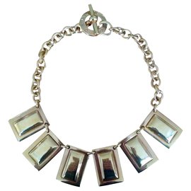 Collana girocollo Céline dorata con pendenti