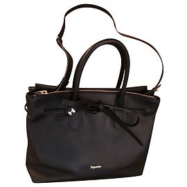 Borsa a mano Repetto in pelle nera