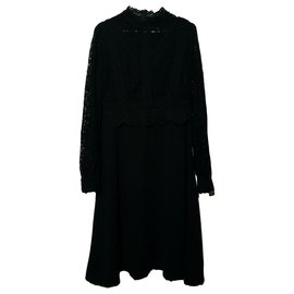 Hallhuber Spitzenkleid Schwarz