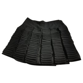 Minigonna Chanel Nera in Seta