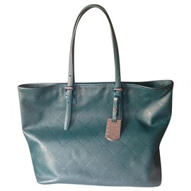 Borsa a mano Longchamp LM Green Mente in pelle verde