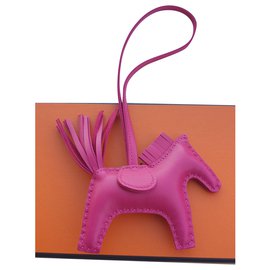 Charm Hermès Rodeo Piccolo Pelle Rosa
