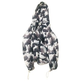 Parka con cappuccio Off-White 2013 Nero Bianco Grigio - Off White