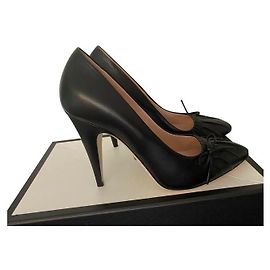 Décolleté Gucci Charlotte Nappa in pelle nera