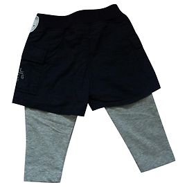 Diesel Pantalon Shorts Noir et Legging Gris Coton 12 mois