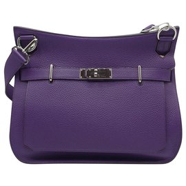 Borsa Hermès Jypsiere 34 in pelle viola