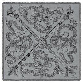 Sciarpa Hermès Caducee Rock 100