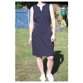 Tommy Hilfiger Kleid Marineblau aus Viskose