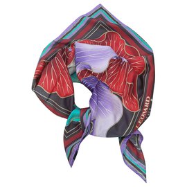 Foulard Leonard in seta multicolore 90x90cm