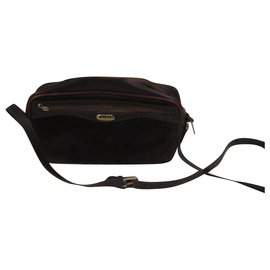 Bolsa Camera Gucci em camurça marrom