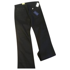 Ralph Lauren Gerade Jeans Schwarz Baumwolle