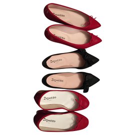 Ballerine Repetto in pelle nera taglia 38