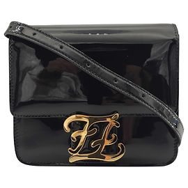 Fendi, Borsa a tracolla Kaligraphy in vernice