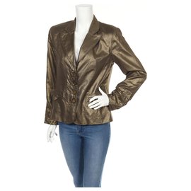 Blazer Luisa Cerano Gold Baumwolle Wolle