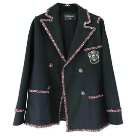 Chanel Wollblazer Navy Blau Karl Lagerfeld Cruise 2005