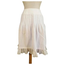 Falda de lino y seda Max Mara