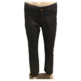 Jeans dritti Joseph grigi con paillettes dorate
