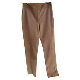 Dkny Lederhose braun