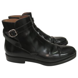 Church's Stiefeletten aus schwarzem Boxleder