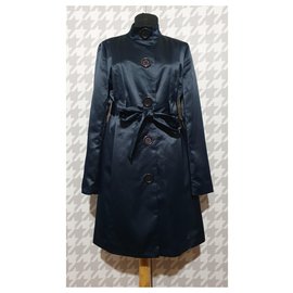 Gabardina Michael Kors Azul Petrolio Talla M