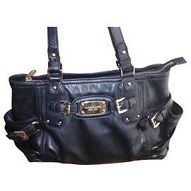 Borsa a mano Michael Kors in pelliccia nera