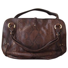 Bolsa Céline em píton chocolate