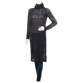 Bitte Kai Rand Polokleid aus Spitze Schwarz