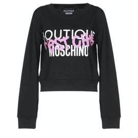 Moschino Sweatshirt schwarz aus Baumwolle