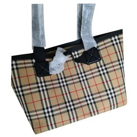 BURBERRY Austen bolso tote de lona a cuadros - Burberry