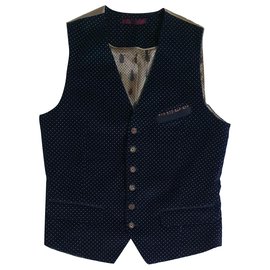 Giacca Blazer Ted Baker Blu in Cotone e Lana