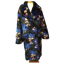 Kenzo Mantel Mehrfarbig Acryl Größe 36