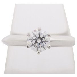 TIFFANY & CO. solitario 0.51anello di fidanzamento con diamante rotondo brillante da ct E / IF