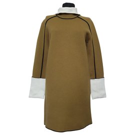 Céline Kleid Senfgelb Wolle