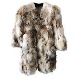 MIU MIU Abrigo de piel de coyote