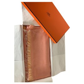 Hermès Seidentuch Stola Orange H Logo