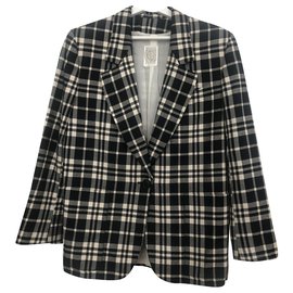 Blazer 001 Studio Ferré Blanco y Negro de Algodón - Autre Marque