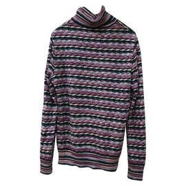 Missoni Rollkragenpullover aus Wolle mehrfarbig