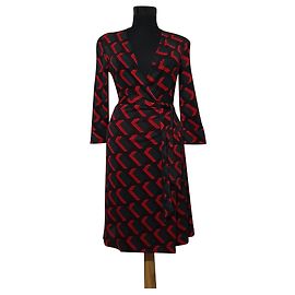 Diane Von Furstenberg Julian Wickelkleid aus Seide mit Geodruck