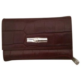 CROCO HORTENSIA SHAKED calf leather COMPANION - Longchamp